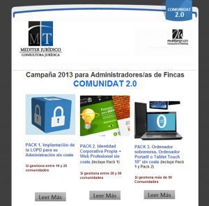 protección de datos en las comunidades