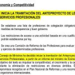 EXTRACTO NORMATIVA colegiación profesional