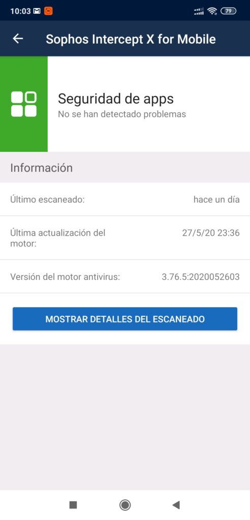 sophos intercept x - seguridad de apps